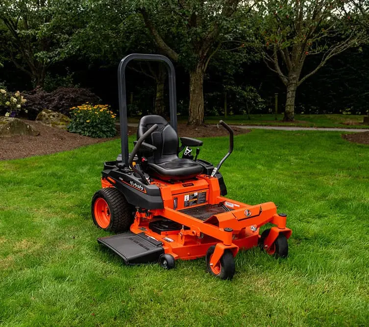 Kubota zero-turn mower on a lawn